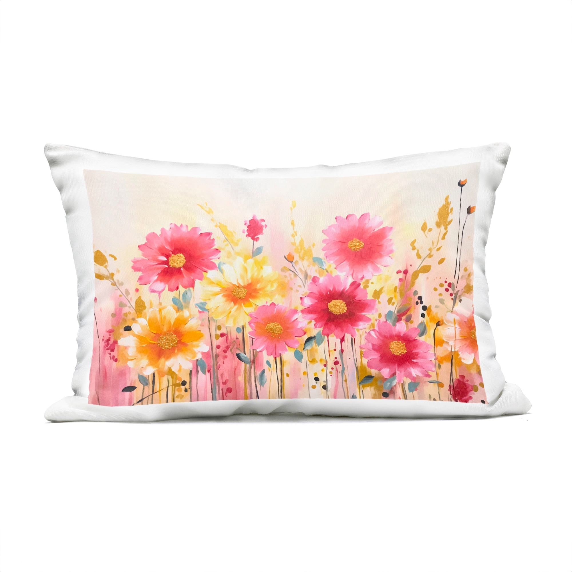 Stupell Blush Blooming Whimsy Printed Outdoor Throw Pillow Design by Andrea Haase