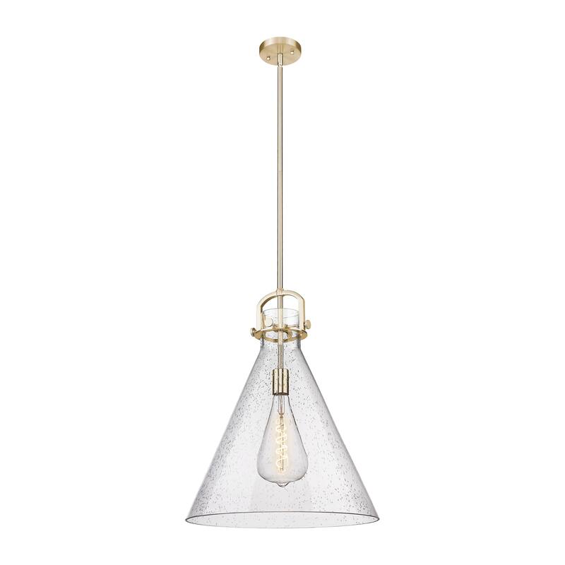 Innovations Lighting Downtown Urban - Newton Cone - 1 Light 18" Stem Hung Arched-Frame Pendant