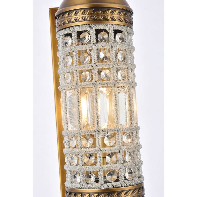 Bombay? Winsted Collection Crystal Trellis Wall Sconce