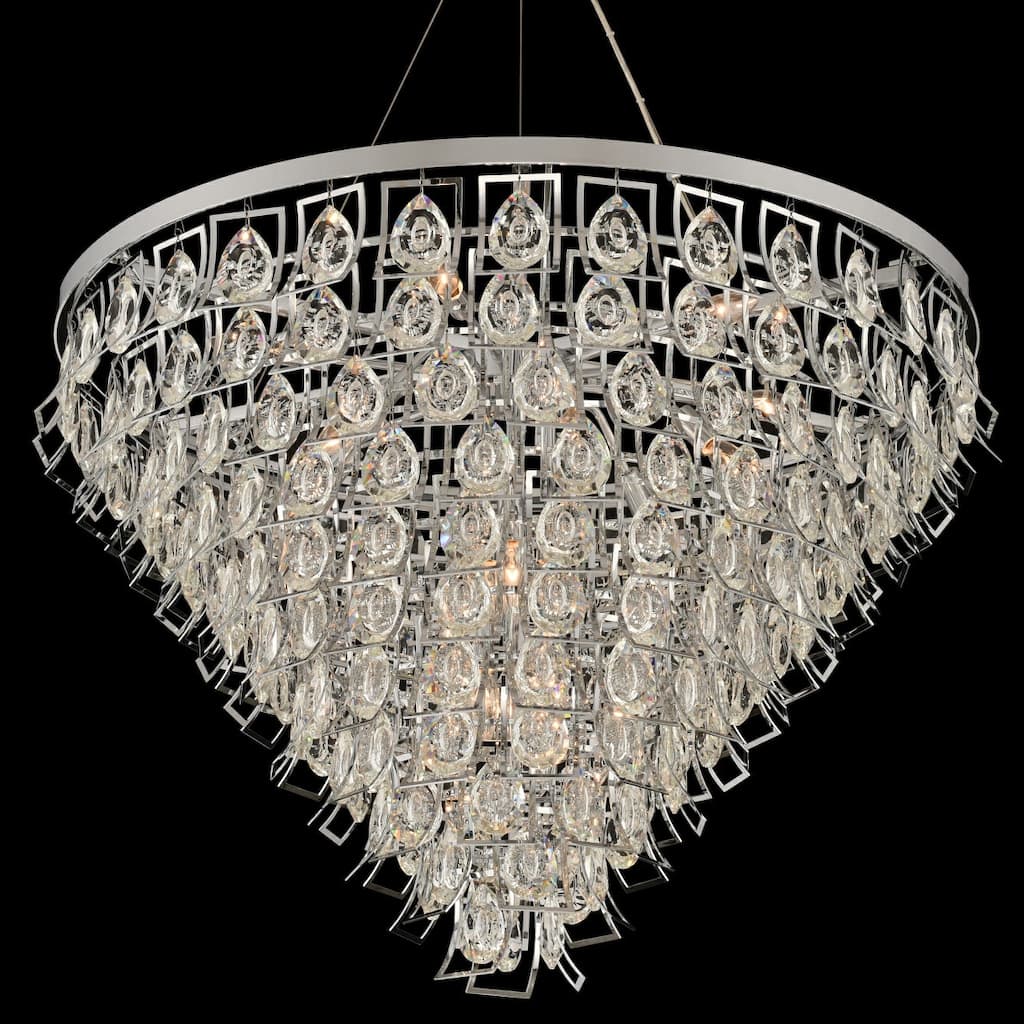 Allegri 031953-FR001 Carmella 36" Wide 11 Tier Waterfall Chandelier