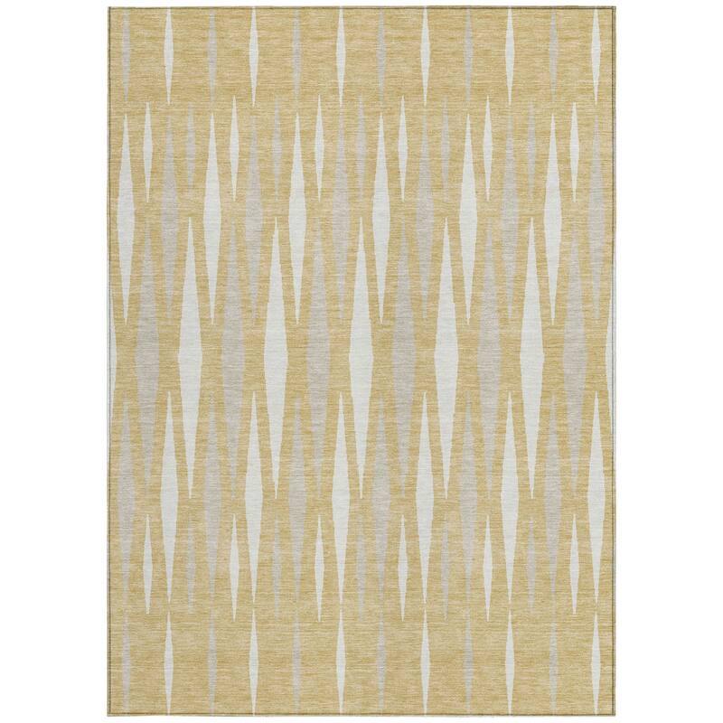 HomeRoots Geometric Transitional Rectangle Outdoor Rug