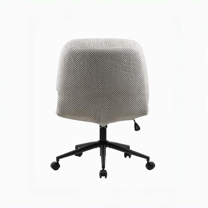 Modern Office Chair with Crossed Metal Legs, Ergonomic Swivel Desk Chair