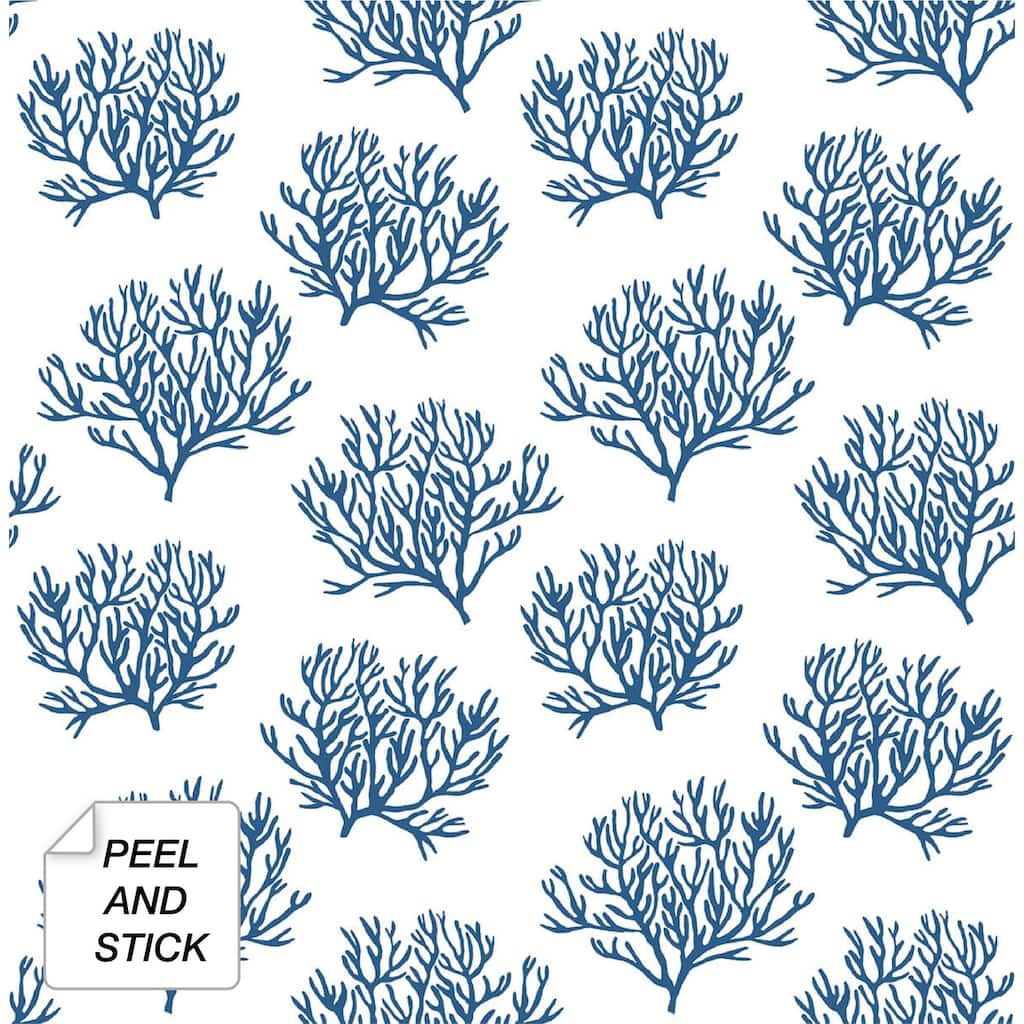 NextWall Coastal Coral Reef Peel and Stick Wallpaper
