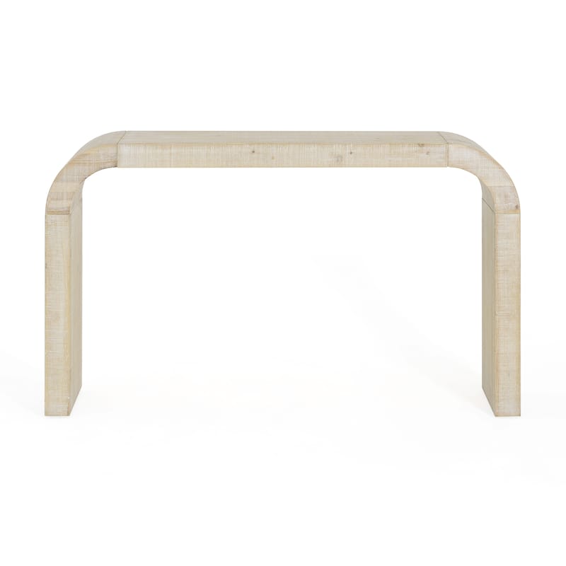 Curved Edge Entryway Console Table Living Room Accent Table