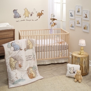 Lambs & Ivy Disney Baby Pooh Bear & Pals Cotton 3Piece Nursery