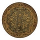 preview thumbnail 149 of 187, SAFAVIEH Handmade Antiquity Manerva Traditional Oriental Wool Rug 6' Round - Blue/Gold - Round