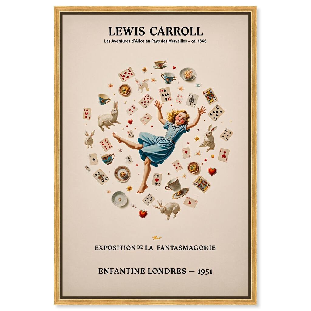 Carroll's Alice in Motion Canvas by Art Remedy