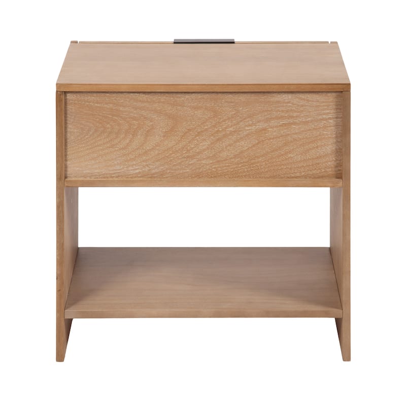 Kate and Laurel Mezzeta Wood Side Table