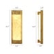 preview thumbnail 7 of 11, Modern 1-Light LED Gold Leaf Wall Sconce Acrylic Vanity Light - W5.1" x L15.7"