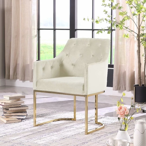 Armchair gold deals legs