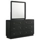 preview thumbnail 2 of 21, Cavelle 6-drawer Dresser and Mirror Black Dresser With Mirror (Black)