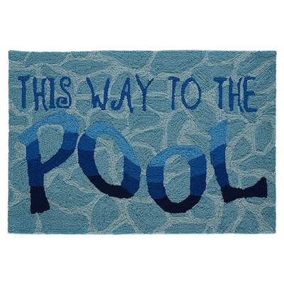 Liora Manne Frontporch This Way To The Pool Indoor/Outdoor Rug