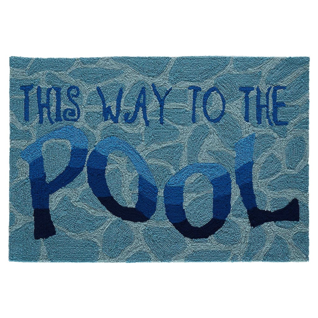 Liora Manne Frontporch This Way To The Pool Indoor/Outdoor Rug