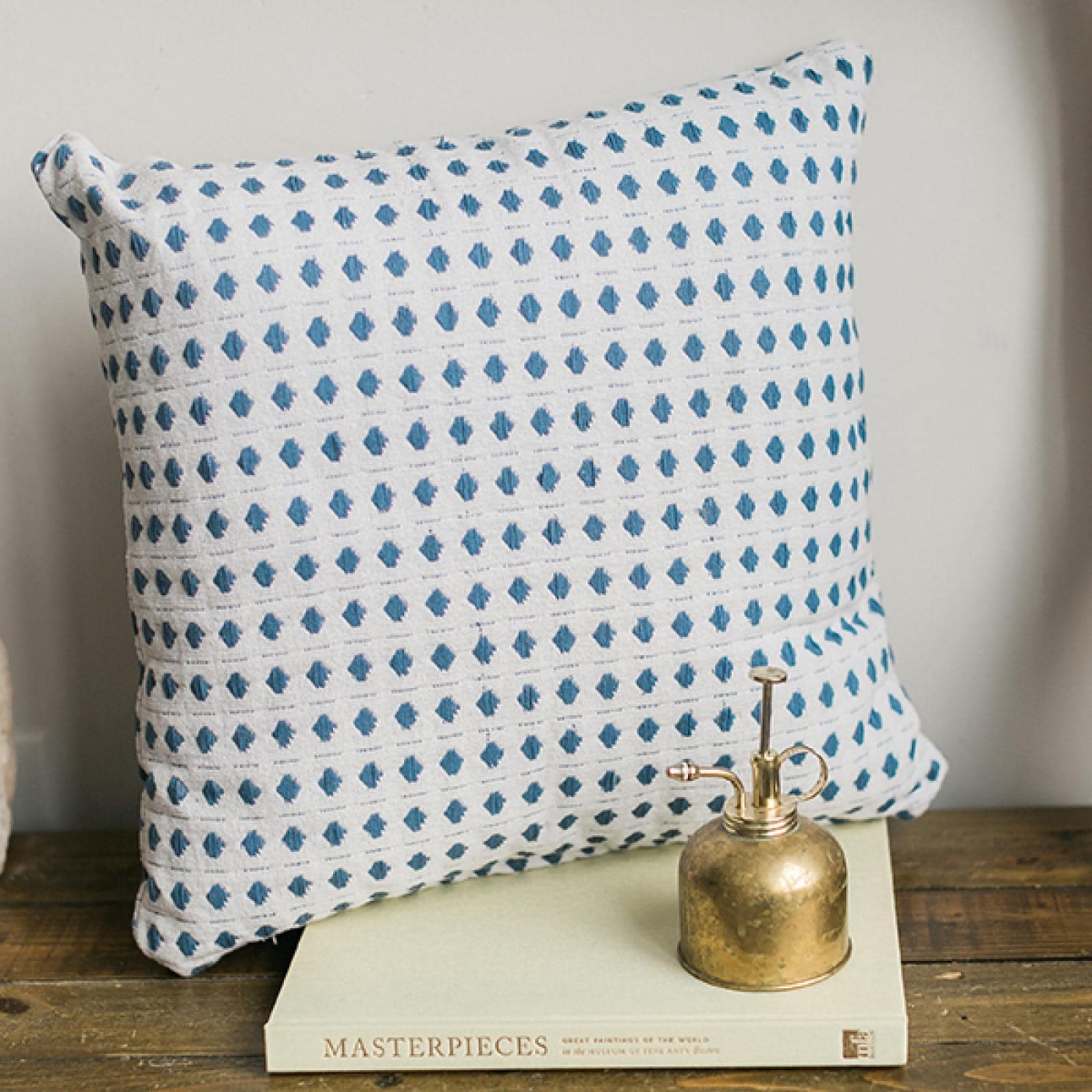 White And Blue Patterned Cushion Cover On Sale Bed Bath Beyond 40299364
