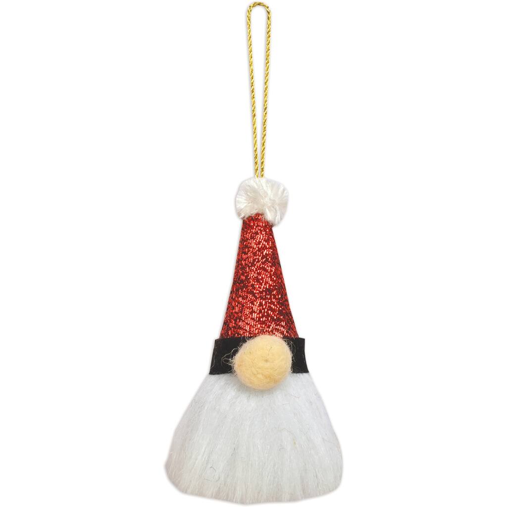 Gnome Head Ornament -Set of 4
