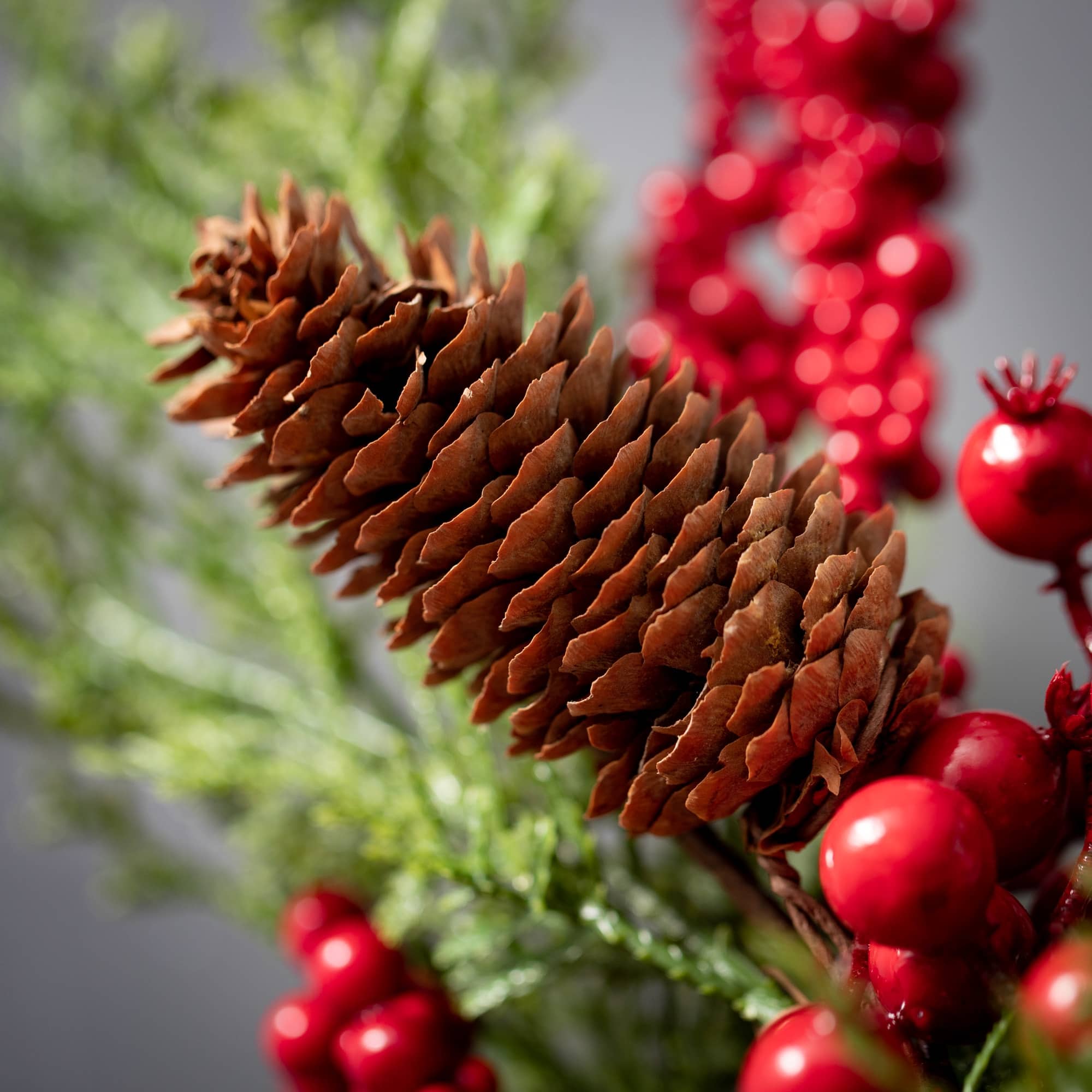 Sullivans Artificial Cedar Berry Christmas Wreath, Green - On Sale ...