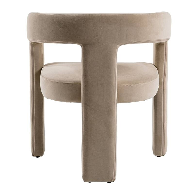 Modrest Cherish Modern Beige Fabric Dining Chair