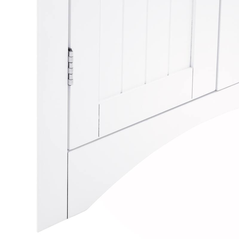 Corner Cabinet with Doors and Shelves