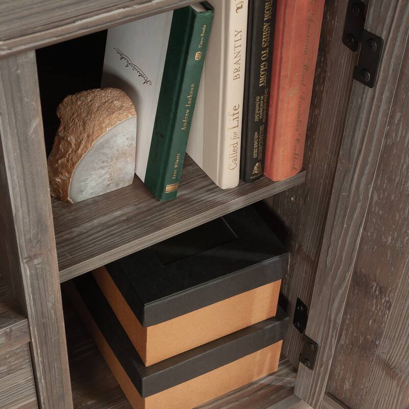 File Credenza, Lateral File, File Cabinet , Office Storage Cabinet Brown finish