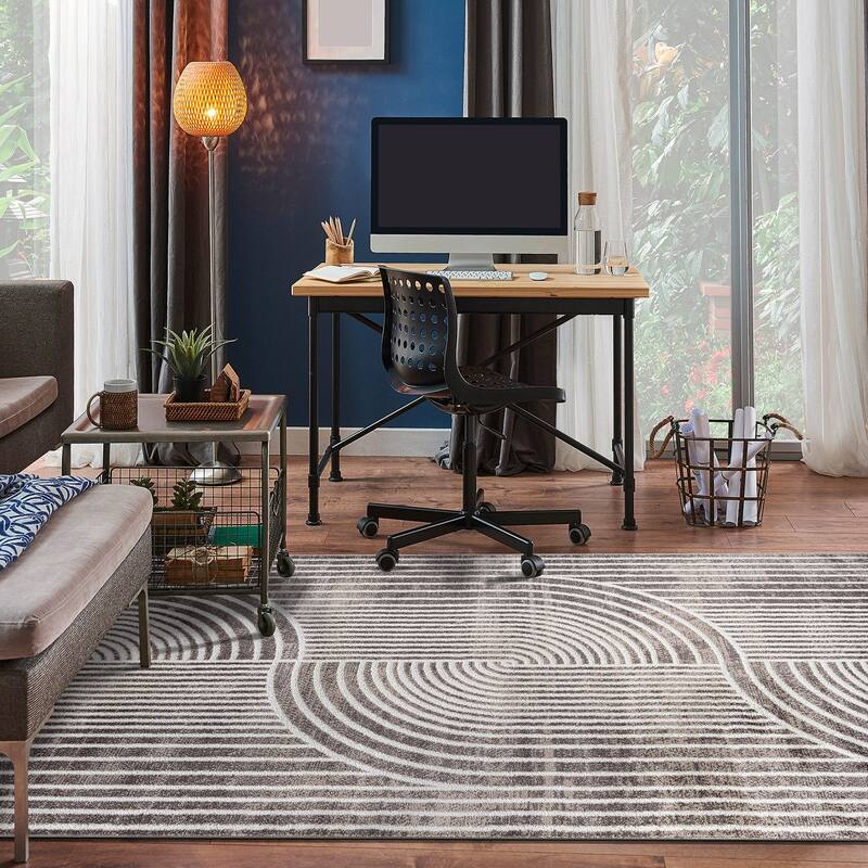 Contemporary Arch Knot Design Area Rug
