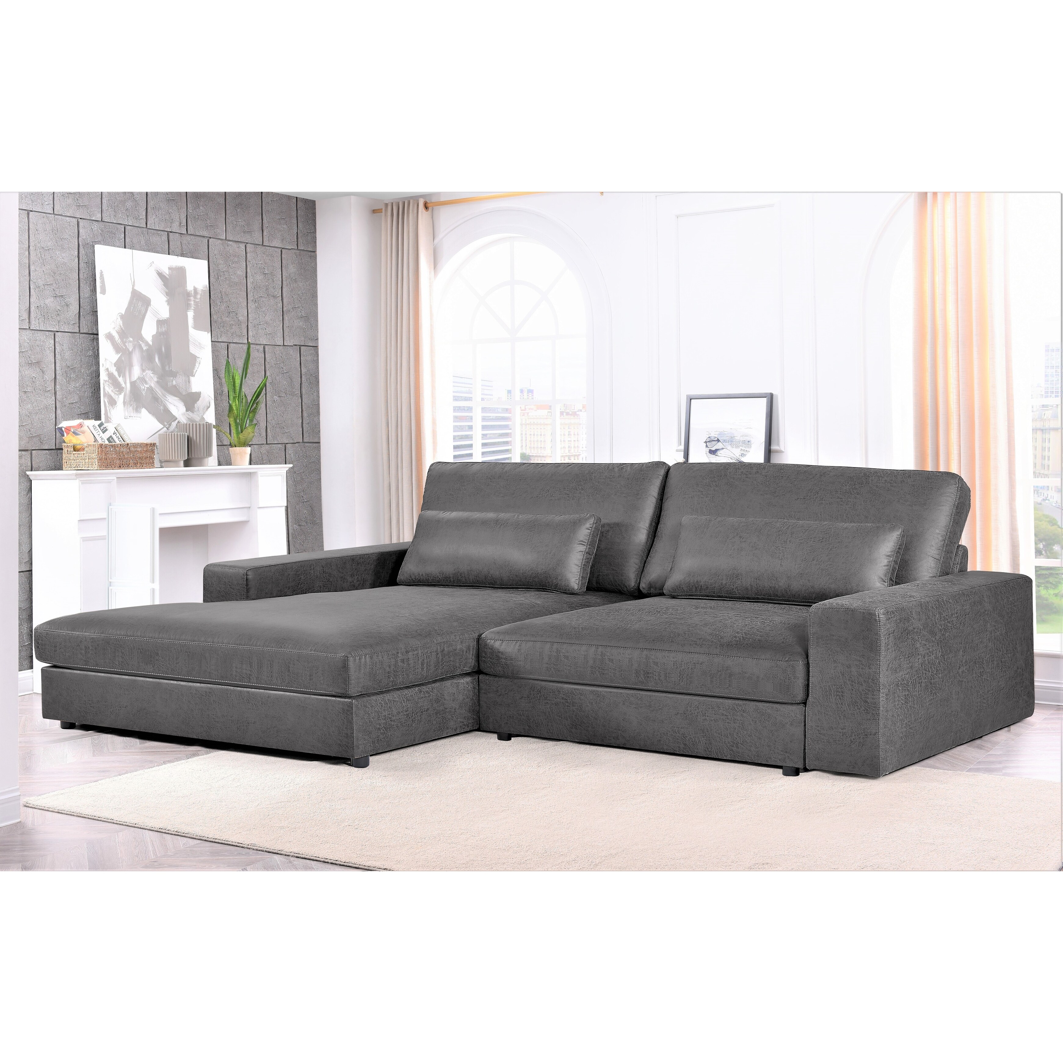 Oversized shop chaise sectional
