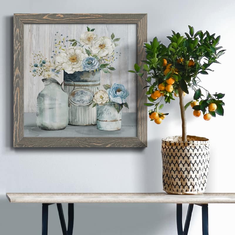 French Garden Flowers II-Premium Framed Canvas - Ready to Hang