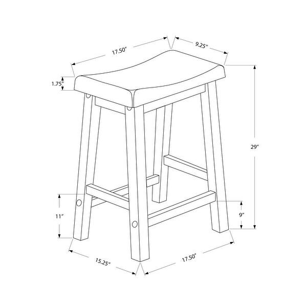 White Saddle Seat 29nch Two Piece Barstool - Bed Bath & Beyond - 30541558