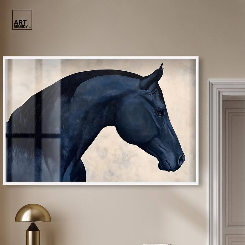 Blue Horse II Shadowbox by Art Remedy