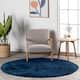 Nuloom Loni SuperiorWash Solid Machine Washable Shag Area Rug - 6' Round - Navy - Round