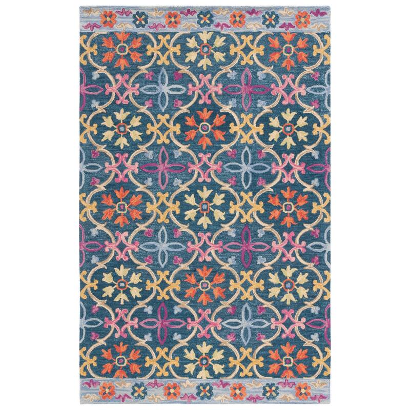 SAFAVIEH Handmade Suzani Slavejka Boho Tribal Wool Rug