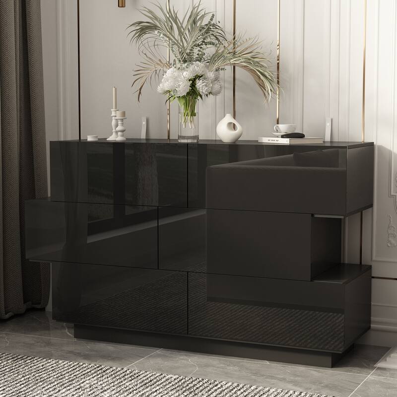 Chest of Drawers Closet Organizers Storage Clothes Bedroom Living Room - Black