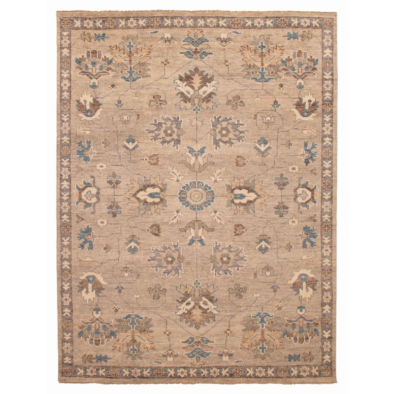 ECARPETGALLERY Hand-knotted Jules Serapi Grey, Taupe Wool Rug - 9'0 x 11'10 - Grey/ Taupe - 9'0 x 11'10