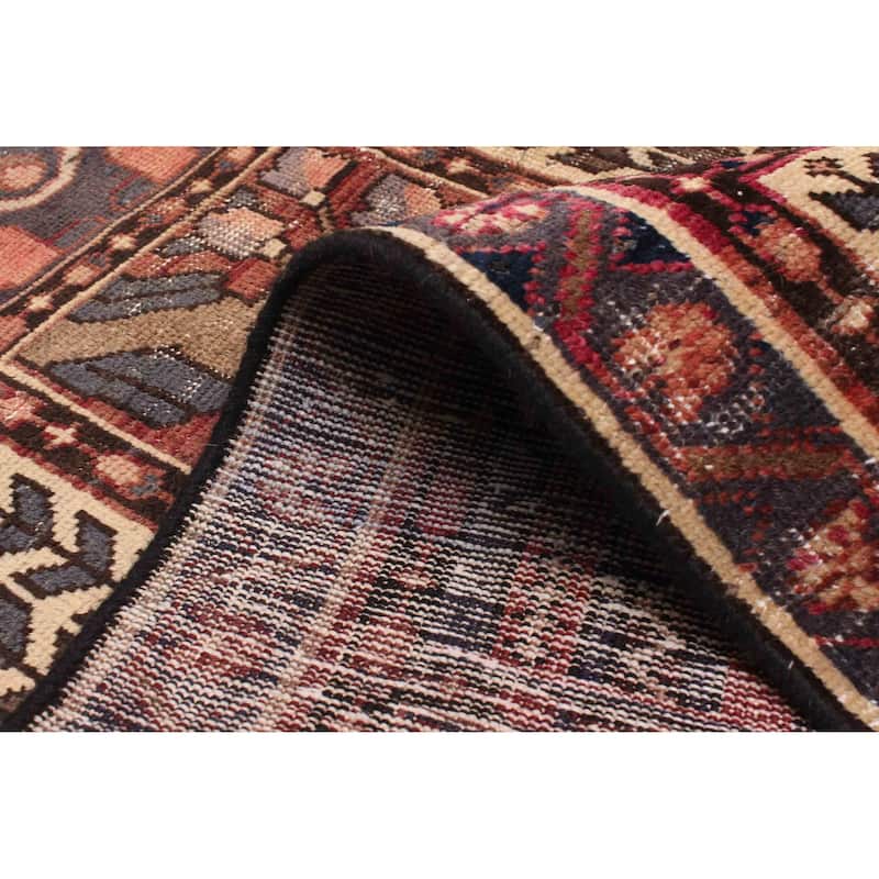 ECARPETGALLERY Hand-knotted Kayseri Vintage Dark Red Wool Rug - 5'2 x 8'4