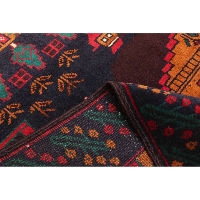 ECARPETGALLERY Hand-knotted Teimani Burnt Orange Wool Rug - 2'9 x 4'1