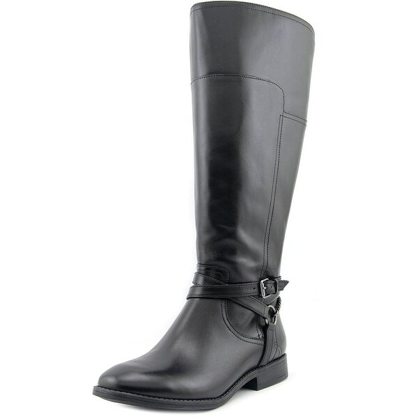 Marc Fisher Alexis Wide Calf Women Round Toe Leather Knee High Boot