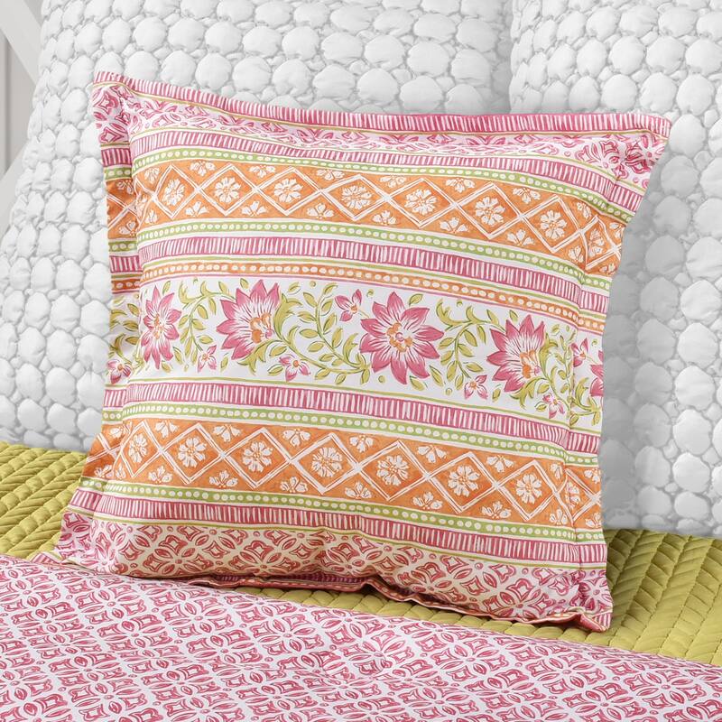 Shiloh 18" Square Decorative Throw Pillow - Accent - Polyester - Pink