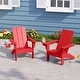 preview thumbnail 2 of 68, Shoreside Kids Outdoor Poly Adirondack Chair with Cup Holder (Set of 2)