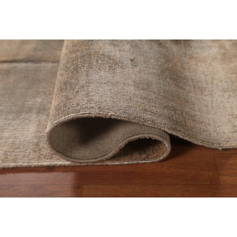 Contemporary / Modern Area Rug Hand-Knotted Abstract Wool Carpet - 5'7"x 7'10"