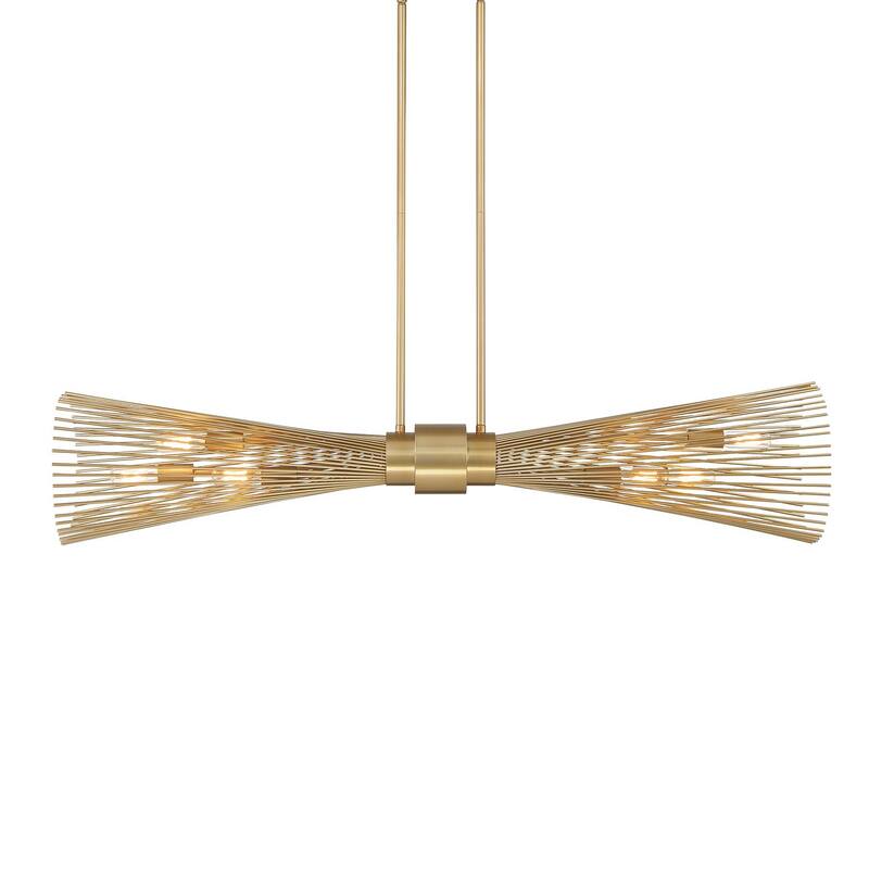 Savoy House 1-9601-6 Longfellow 6 Light 42" Wide Linear Chandelier - Burnished Brass