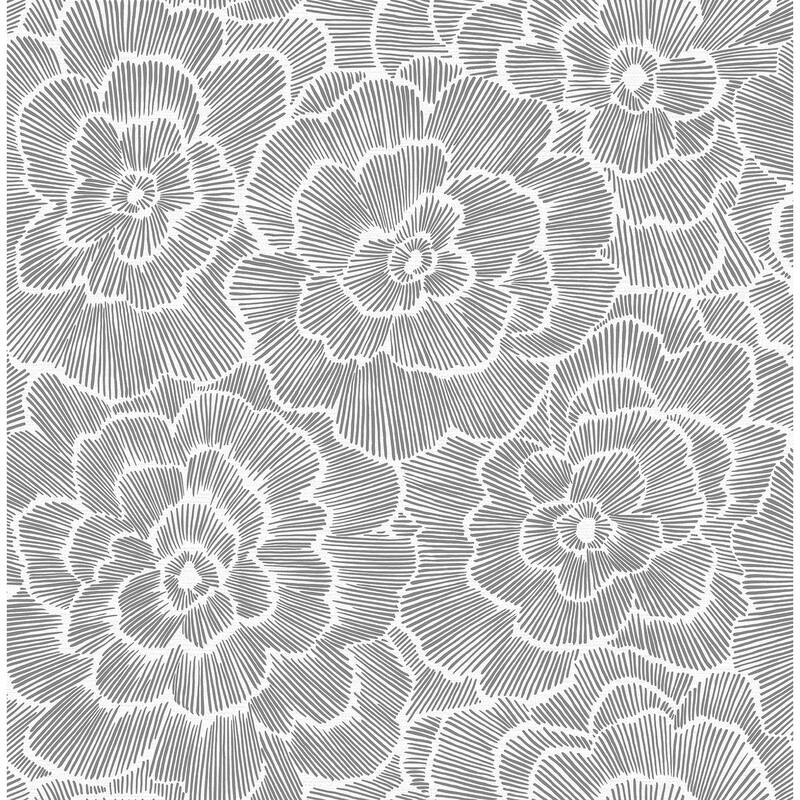 NuWallpaper Charcoal Saraya Peel & Stick Wallpaper - 20.5-in x 216-in