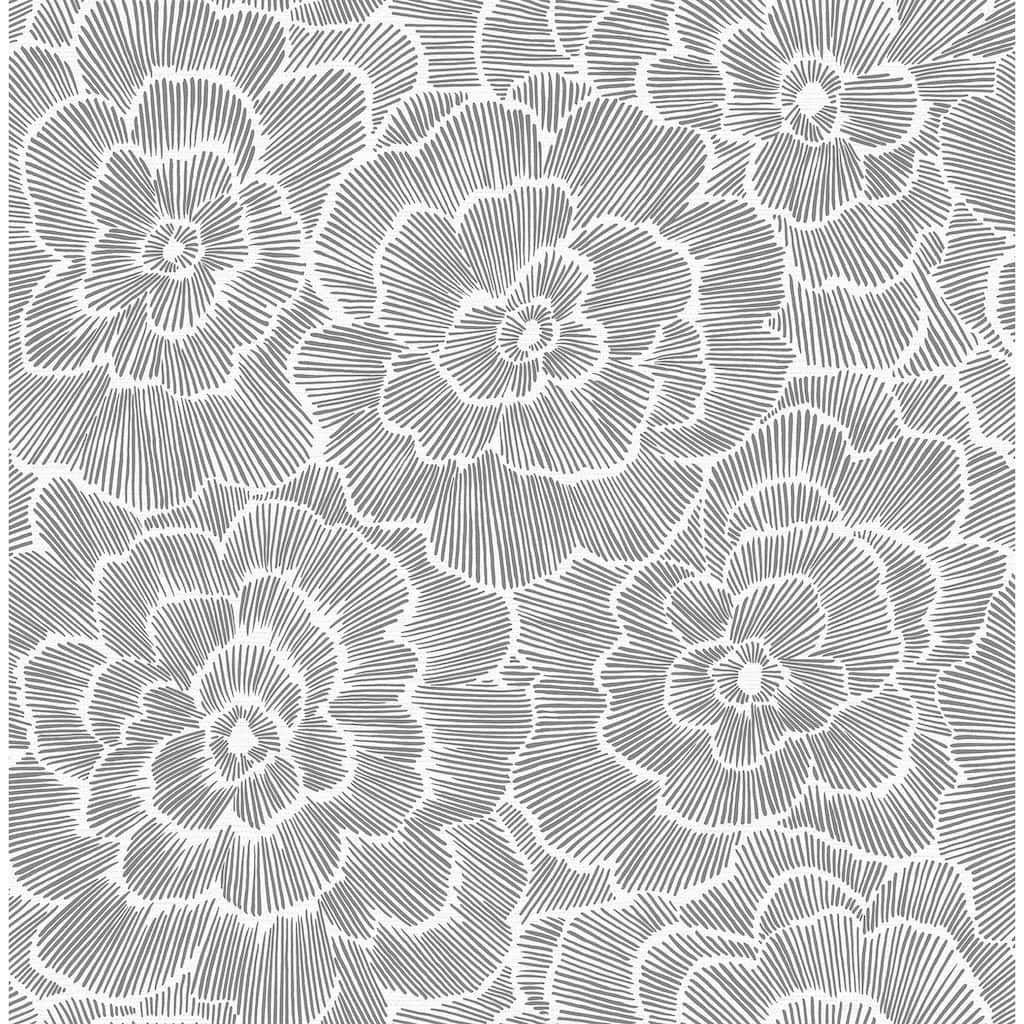 NuWallpaper Charcoal Saraya Peel & Stick Wallpaper - 20.5-in x 216-in