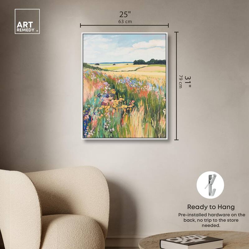 Open Field I Canvas by Art Remedy