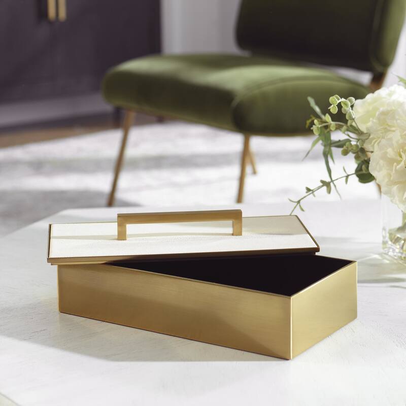 Uttermost 18110 Wessex 4-3/4" Tall MDF and Metal Boxes