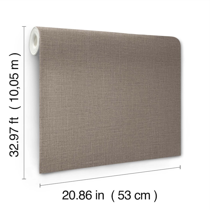 York Wallcoverings Loom Mushroom Wallpaper