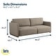 preview thumbnail 9 of 37, Serta Tyson Convertible Sofa