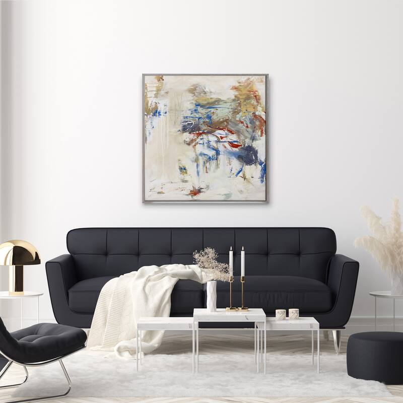 'Yacht Club Blues' Framed Canvas Wall Art by Patricia Schwimmer