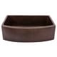preview thumbnail 3 of 9, 30-in Hammered Copper Kitchen Rounded Apron Single Basin Sink with Matching Drains, and Accessories (KSP3_KASRDB30249)