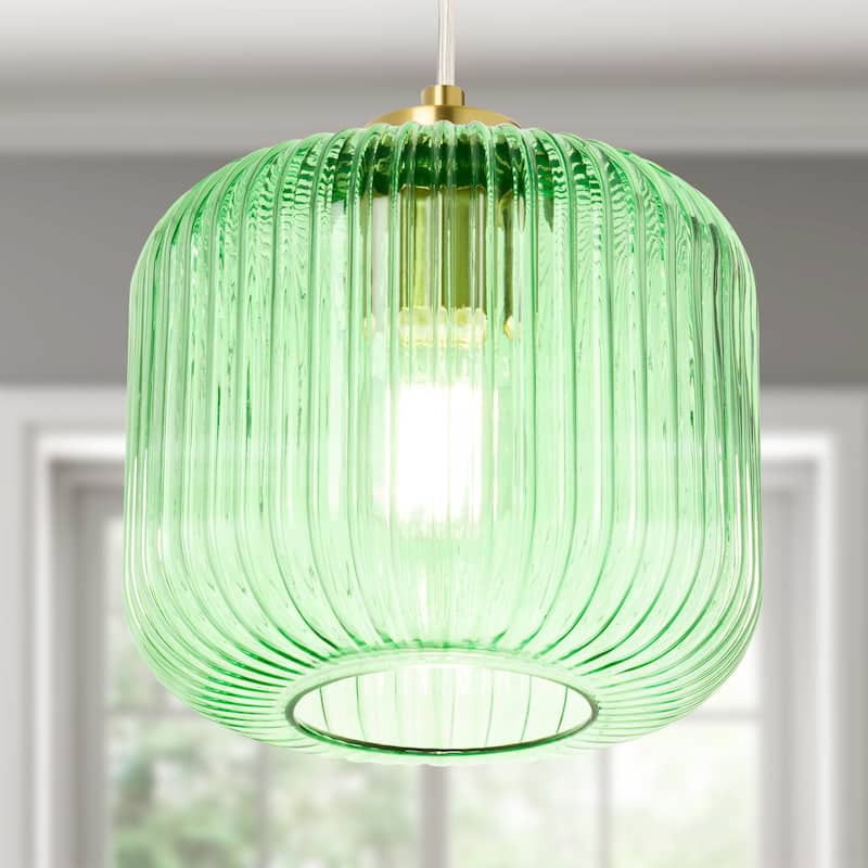 Digby River of Goods Glass and Metal Globe Shade Pendant Light