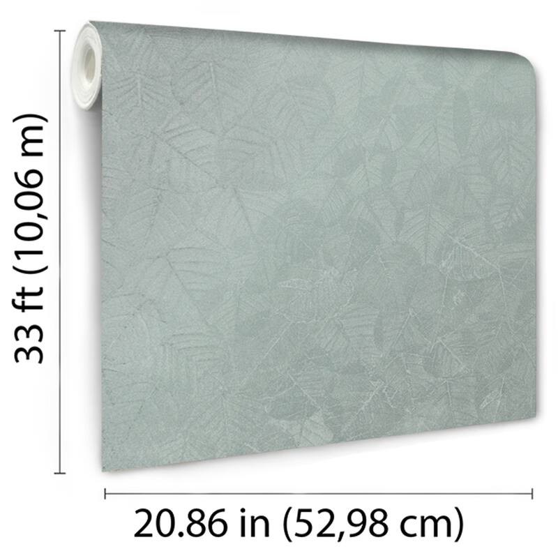 Veer Decor Luminous Leaf Collage with Ultra Fine Emboss Wallpaper