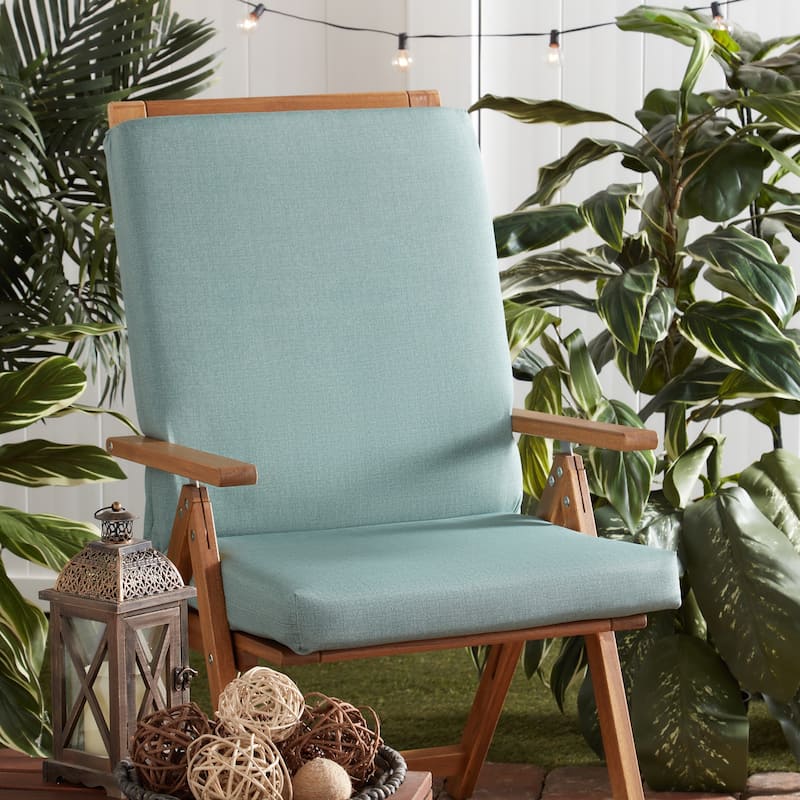 Greendale Home Fashions Outdoor High Back Chair Pad